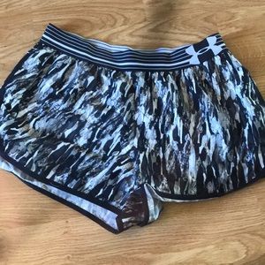 Under Armour black & white athletic shorts